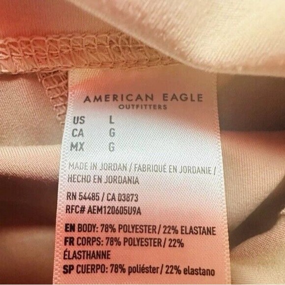 AMERICAN EAGLE The Everything Pocket Leggings Light Pink Women's SIZE LARGE - Picture 6 of 11